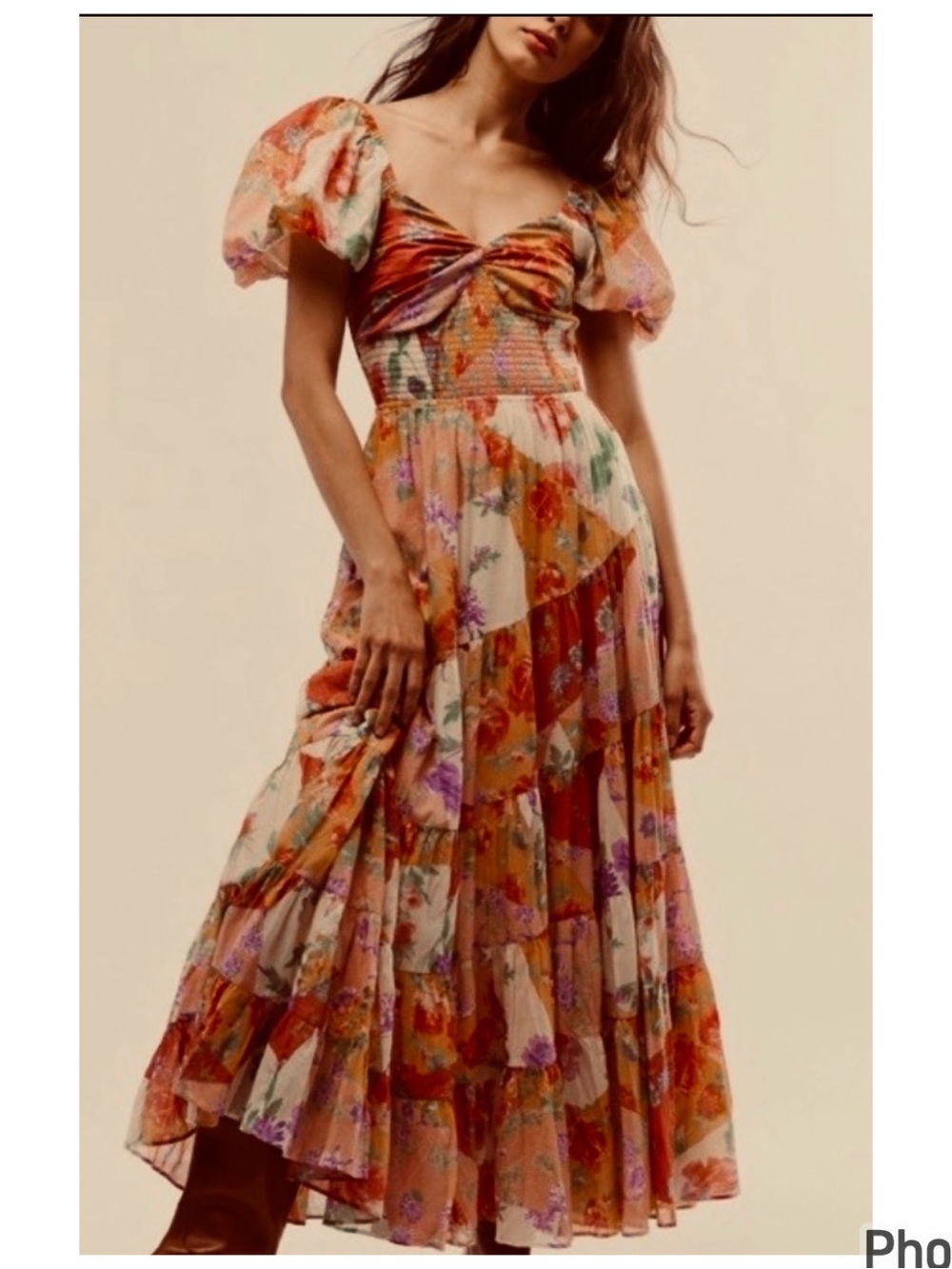 Free People Floral Tiered Maxi Dress